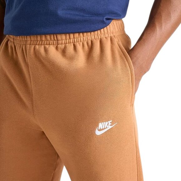 Nike Club Fleece Men's 2 PC Sweatsuit Tracksuit Matching Caramel Outfit NWT - Picture 8 of 14